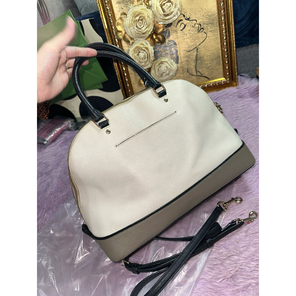 ORIG Preloved CCH Large Sierra Dome Satchel White Bag