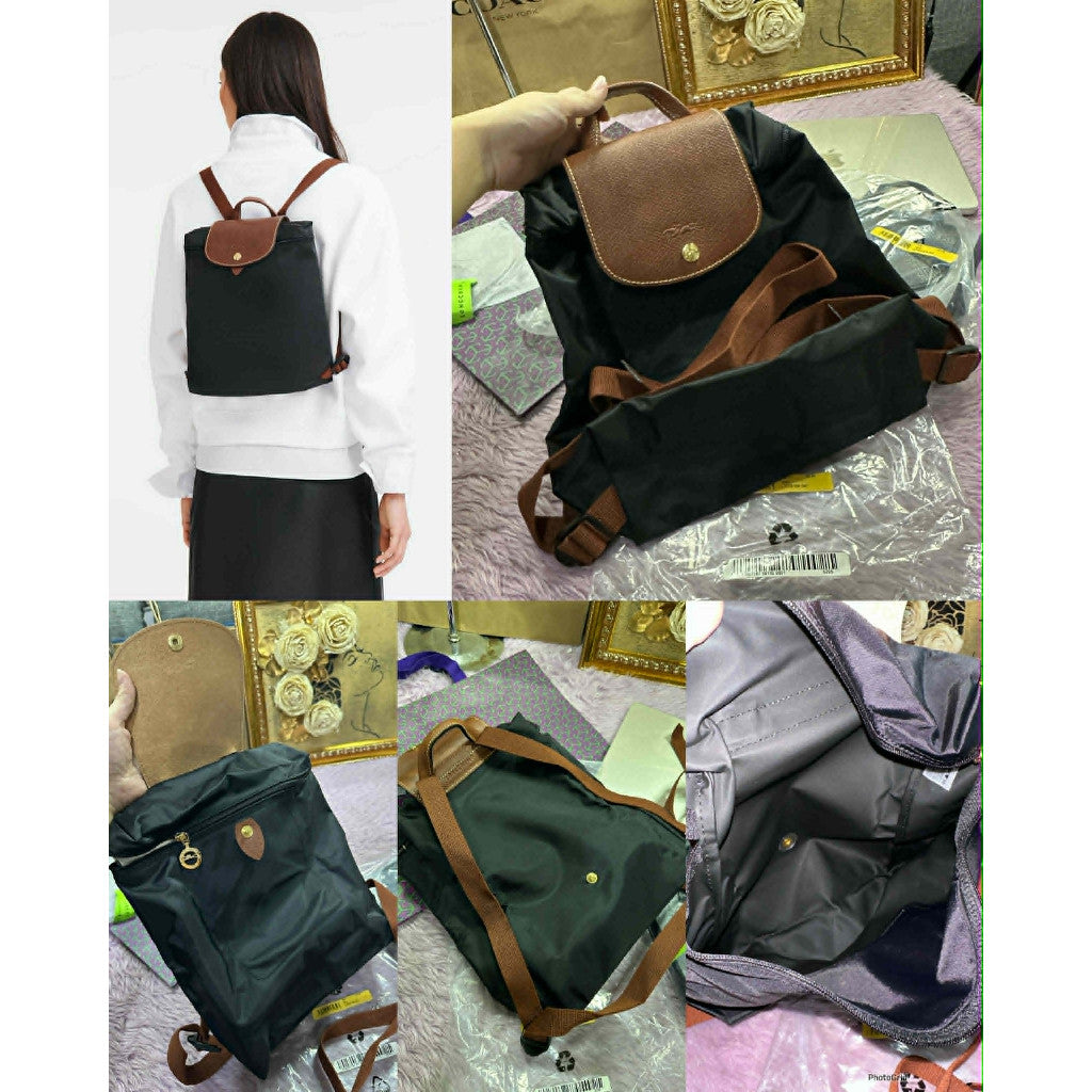 ORIG & IMPORTED Longchamp LC Le Pliage Medium Backpack Nylon Bag