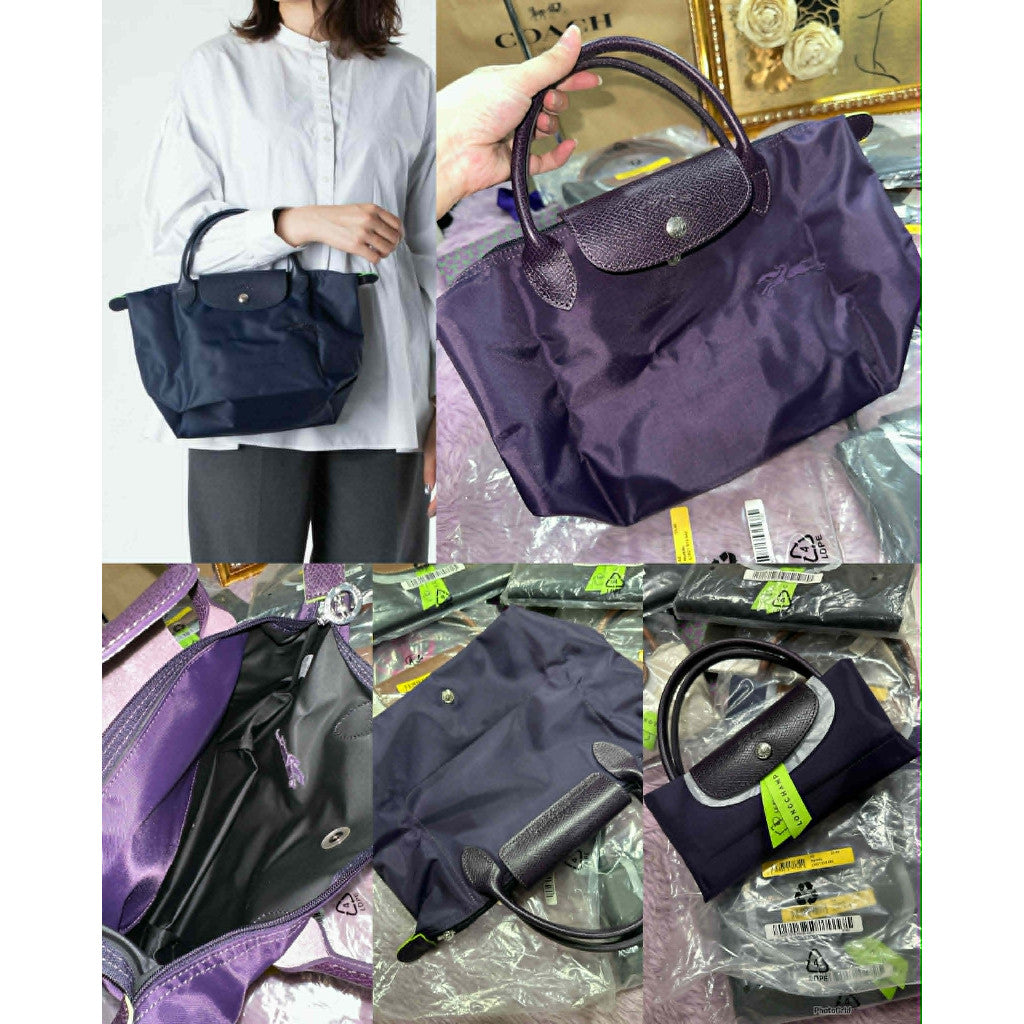 ORIG & IMPORTED Longchamp LC Le Pliage Small Short Handle Nylon Hand Bag