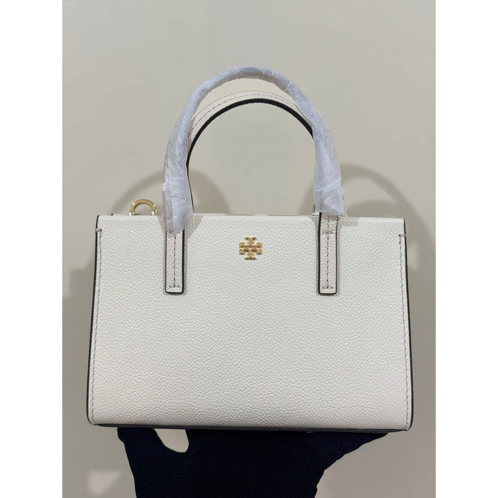 ORIG & IMPORTED TB Burch Women's Blake Mini Tote White Bag
