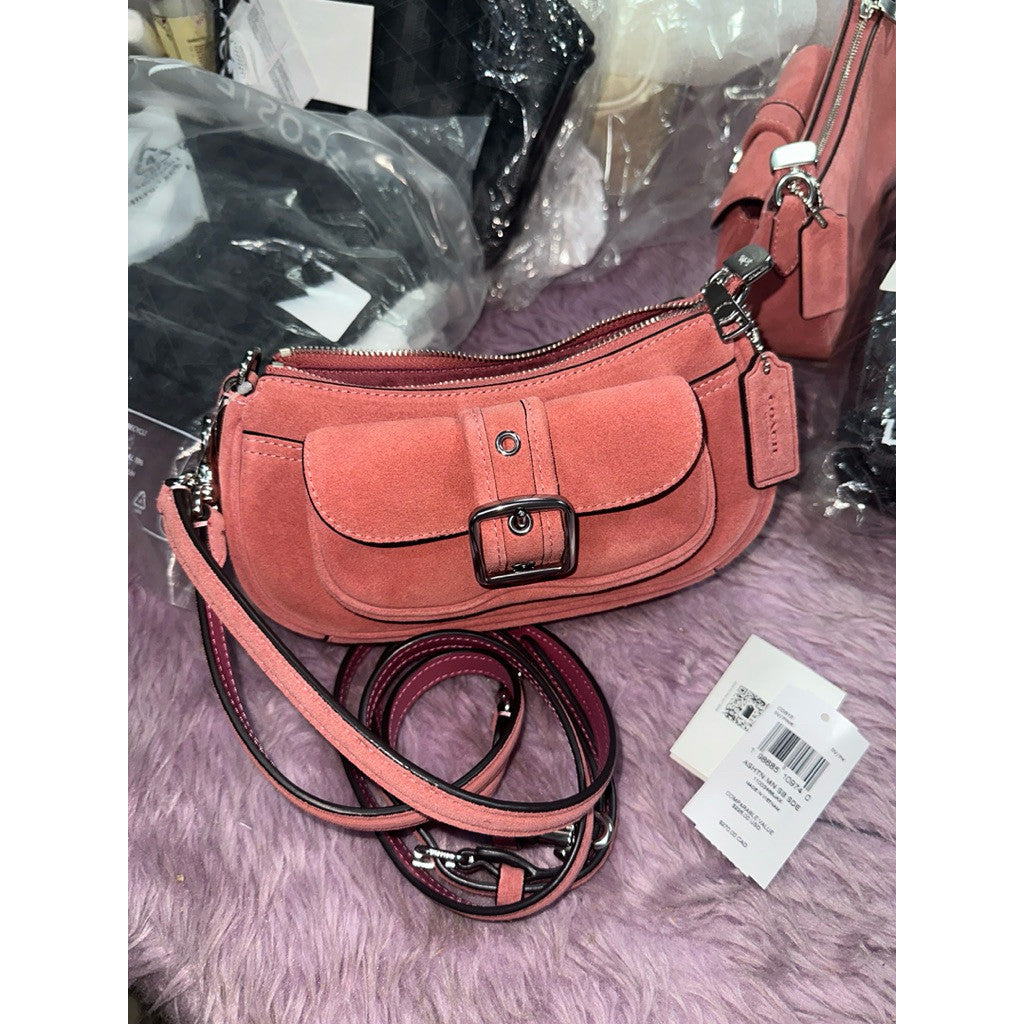 ORIG & IMPORTED CCH Ashton Mini Shoulder Suede Bag Pink