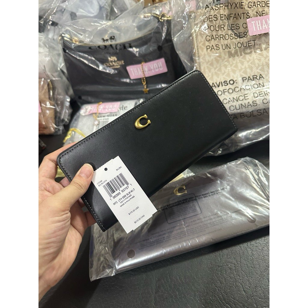 ORIG & IMPORTED Retail CCH Essential Slim Long Brown/Black Wallet