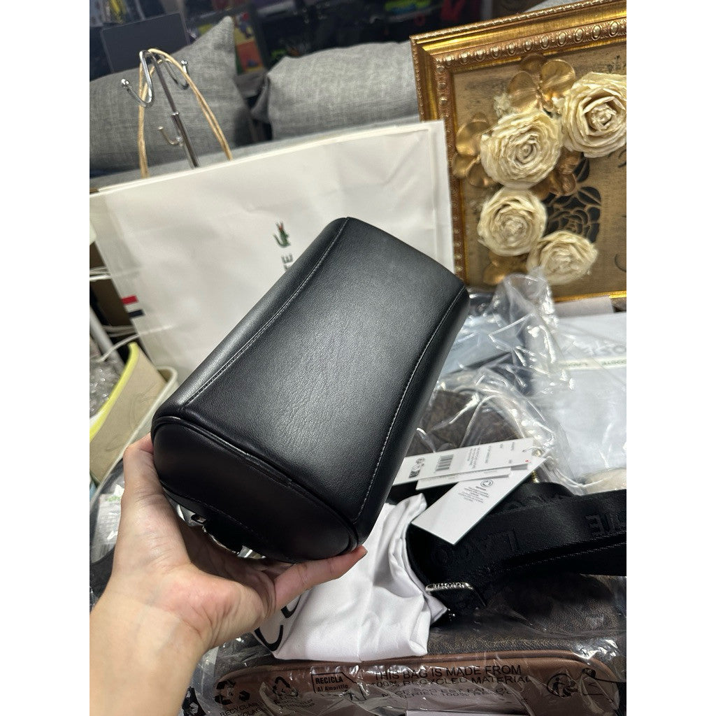 ORIG & IMPORTED LCT Lora Small Leather Top Handle Black Bag