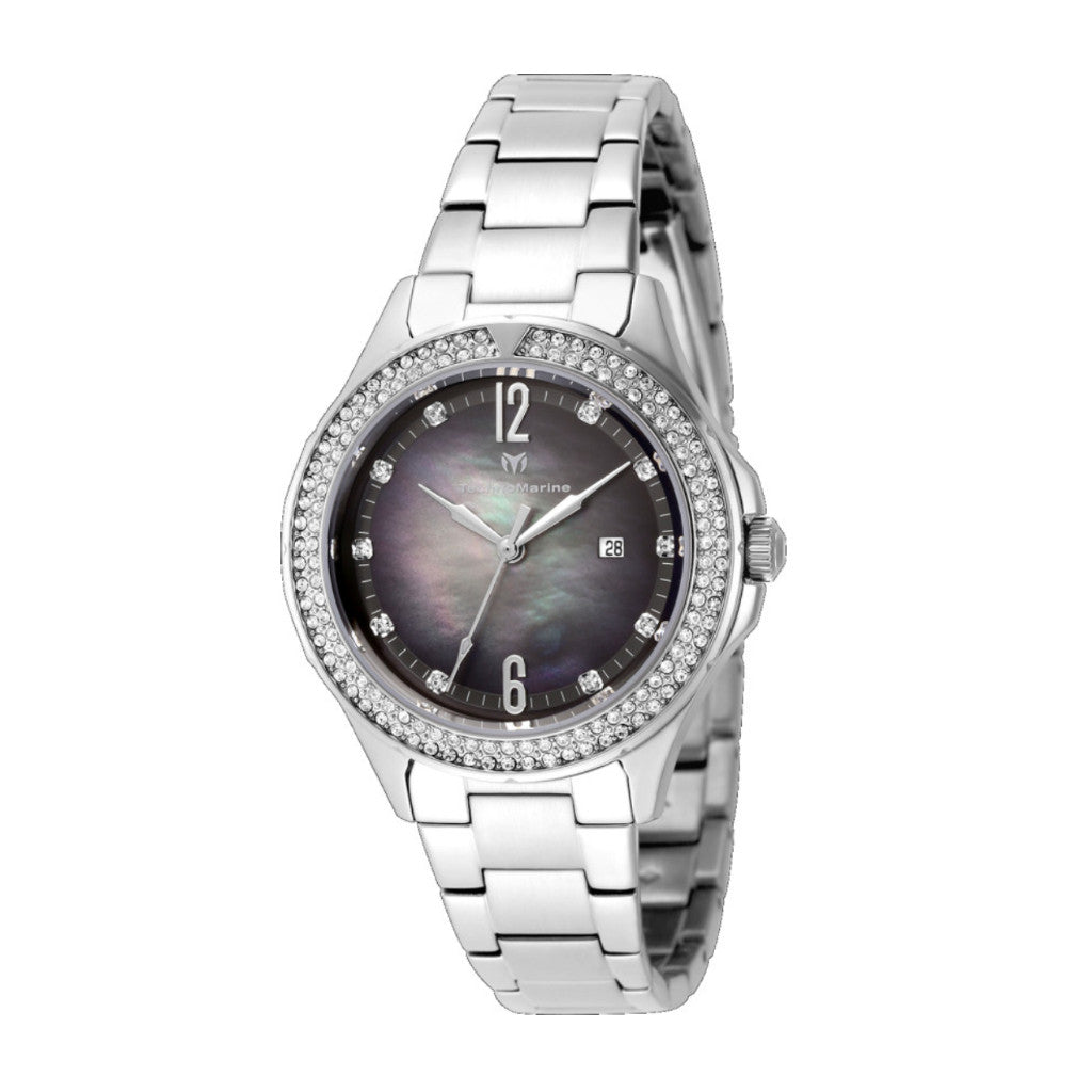 ORIG & IMPORTED Technomarine LUNA 33mm TM-826008 Silver Lady's Watch
