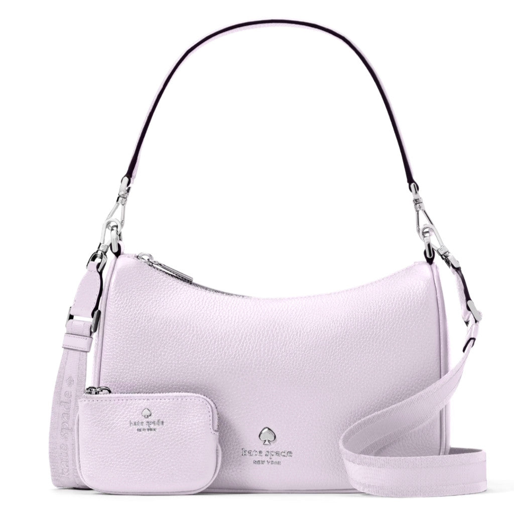ORIG & IMPORTED KS Emma Medium Shoulder Bag with pouch Lilac / Purple