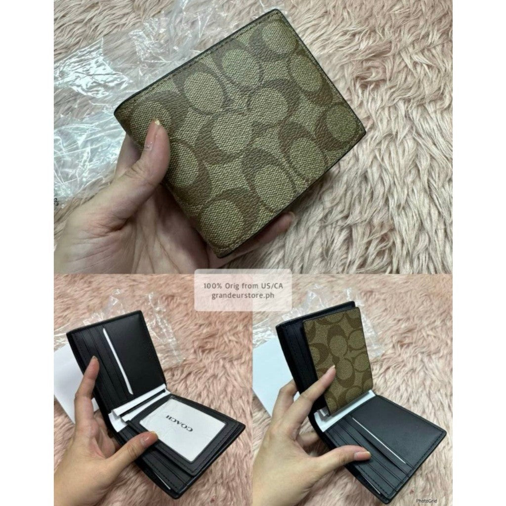 ORIG & IMPORTED CCH Men Compact Bifold Wallet Black/Brown