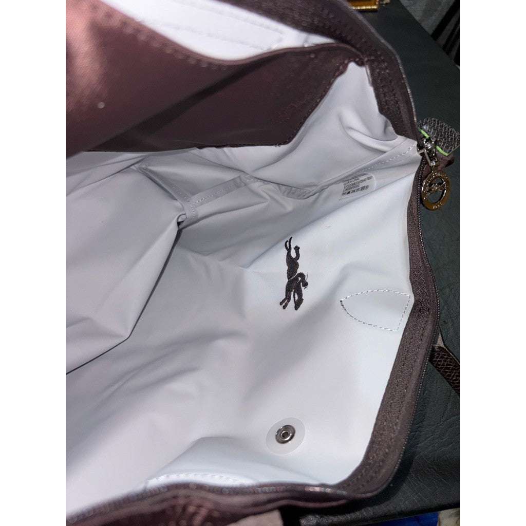 ORIG & IMPORTED MOCHA BROWN Longchamp LC Le Pliage Nylon Tote Bag
