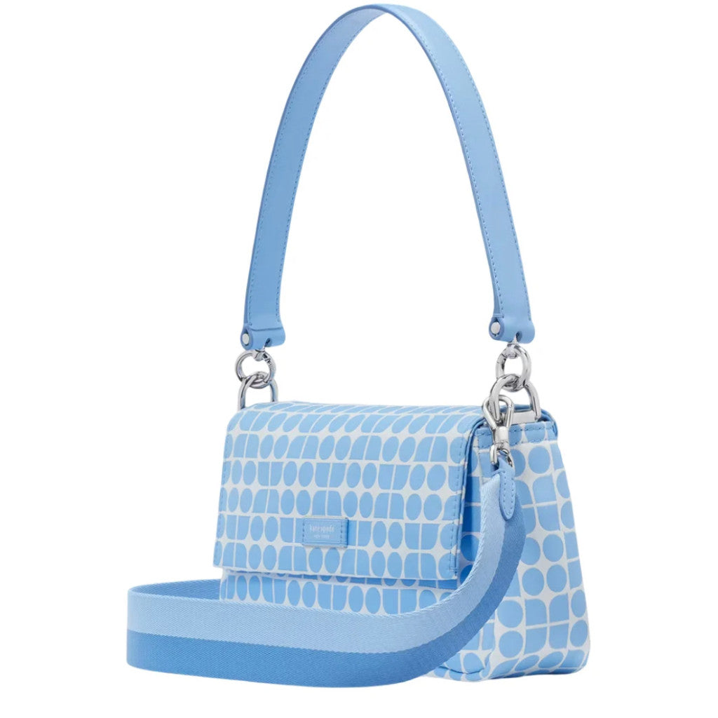 ORIG & IMPORTED KS Retail Noel Jacquard Convertible Crossbody Nylon/Fabric Blue Bag