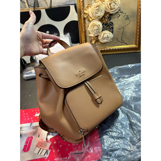 ORIG & IMPORTED KS Kristi Medium Flap Backpack Brown Bag