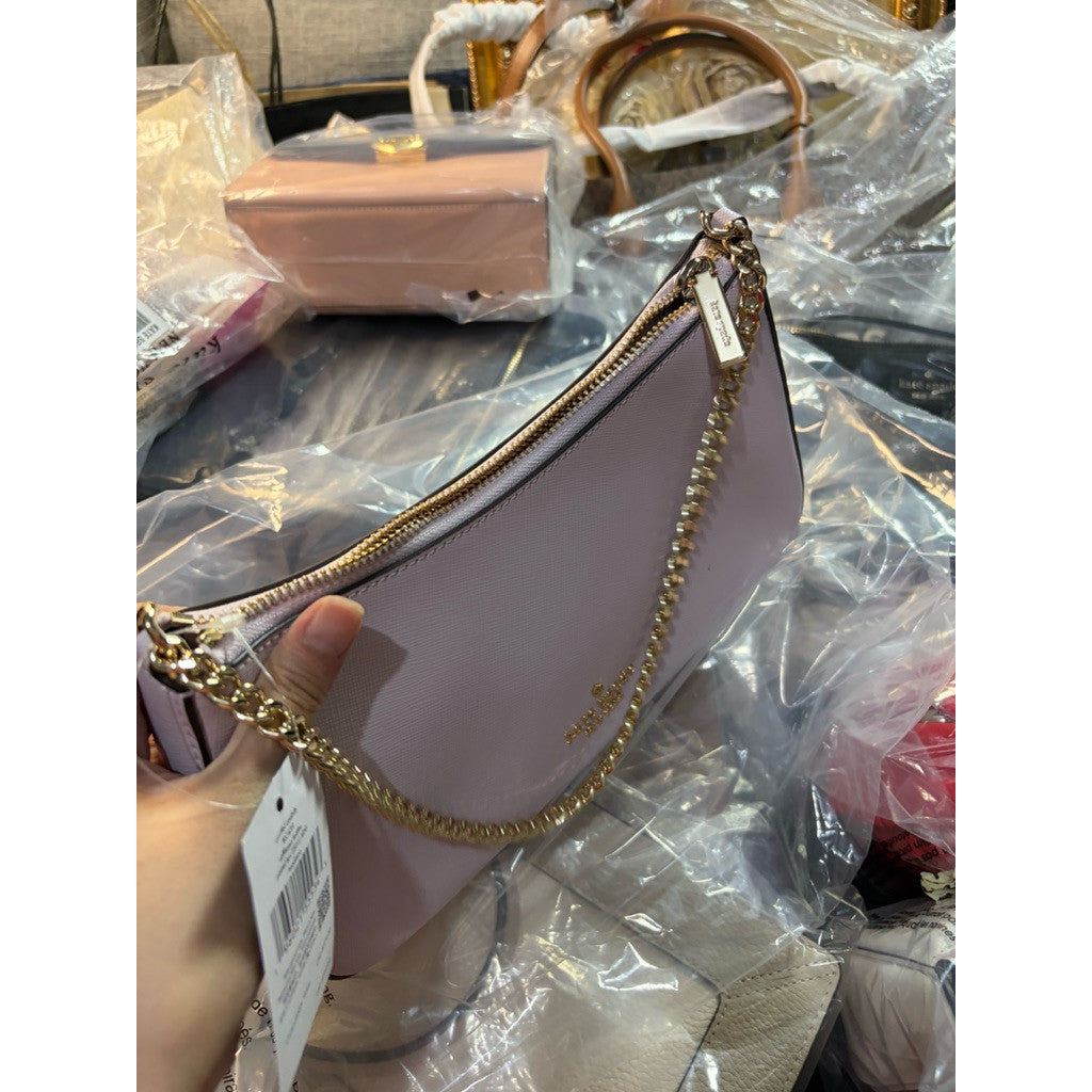 ORIG & IMPORTED KS Madison Convertible Crossbody Chain Shoulder Lilac/Lavender Bag