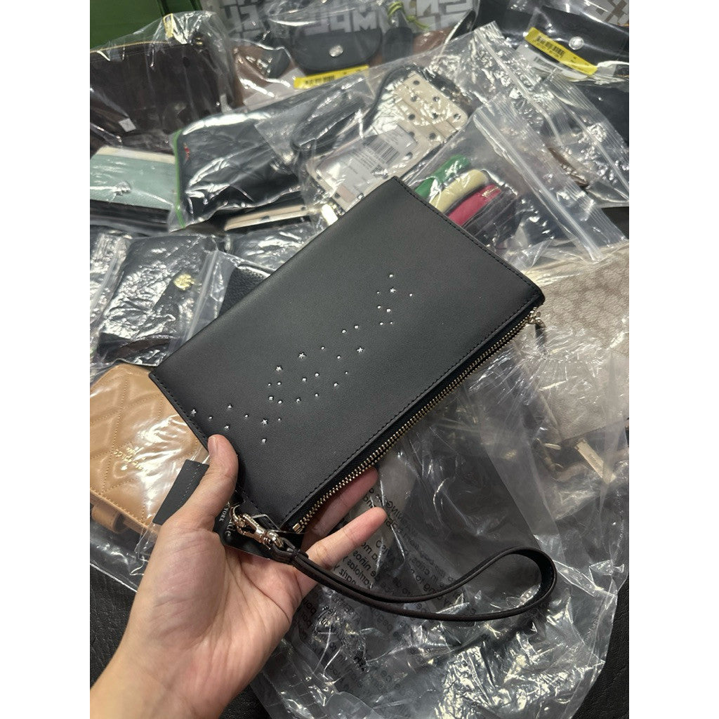 ORIG & IMPORTED KS Bunny Medium Wristlet Black Wallet