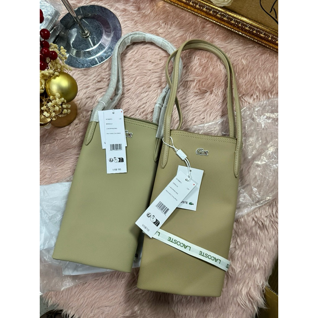 ORIG & IMPORTED LCT Women's Small & Large L.12.12 Concept Tote Bag in Beige/Taupe Viennoise