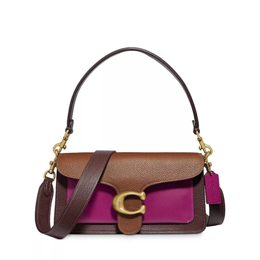 ORIG & IMPORTED WITH FLAW Retail CCH Tabby 26 ColorBlock Pink/Brown Shoulder Bag