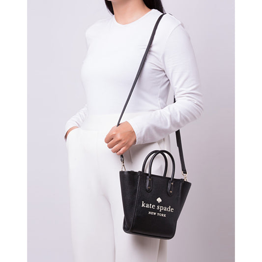 ORIG Preloved KS Ella Mini Tote Black Top Handle Bag