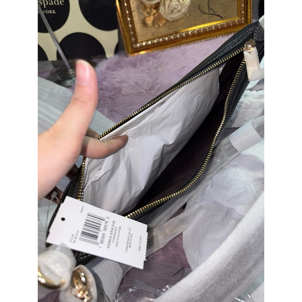 ORIG & IMPORTED Coach Aria Shoulder Hobo Bag Black