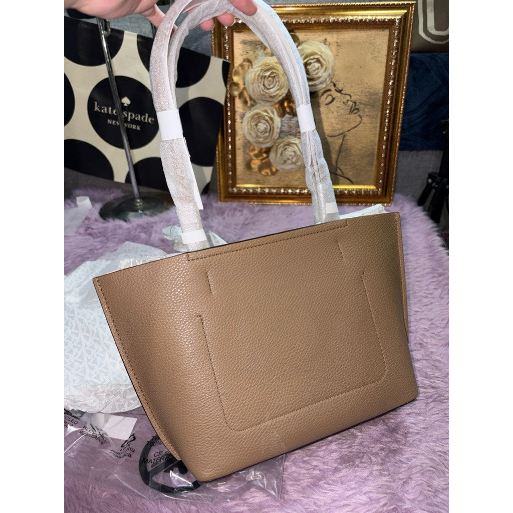 ORIG & IMPORTED MK Evelyn Small Tote Bag Brown/Taupe/Black