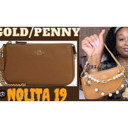 ORIG & IMPORTED CCH Nolita 19 with Chain Shoulder Brown Penny Bah