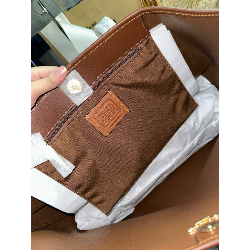 ORIG & IMPORTED CCH Large City Tote Bag In Signature Canvas Tan/Brown
