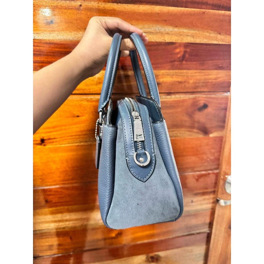 ORIG Preloved CCH Mini Darcie Carryall Denim Blue Satchel Bag