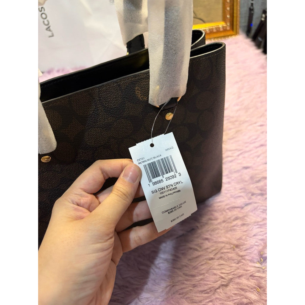ORIG & IMPORTED CCH Station Carryall Satche Walnut Brown Bag In Signature Canvas