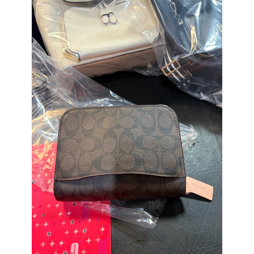 ORIG & IMPORTED CCH Mini Brynn Crossbody Small Flap Brown/Pink Bag