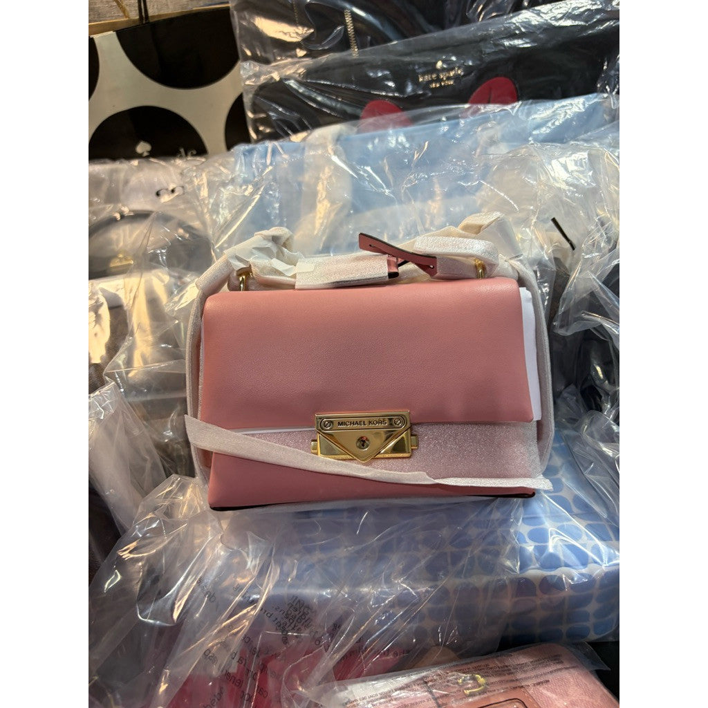 ORIG & IMPORTED MK Cece Extra-Small Mini Leather Crossbody Bag Pink