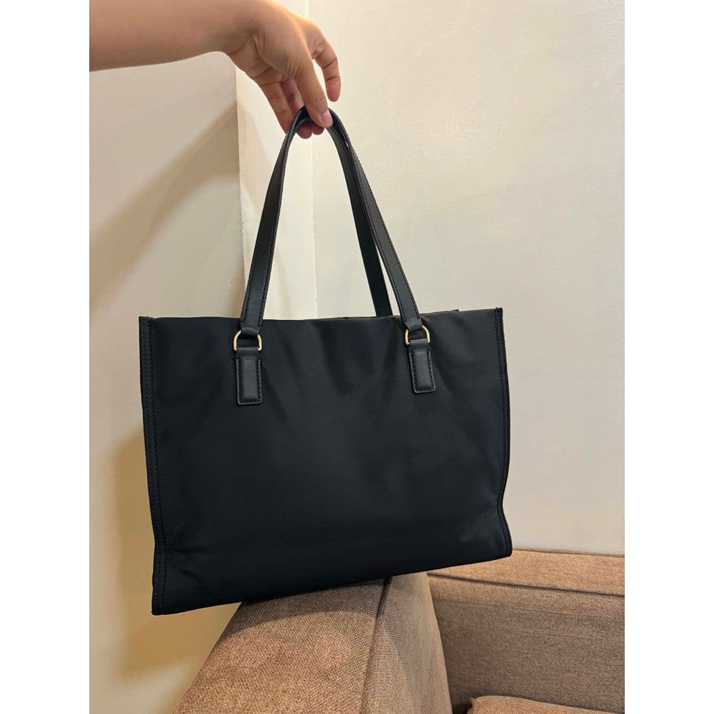 ORIG Preloved TB Ella Small Nylon Tote Black Bag
