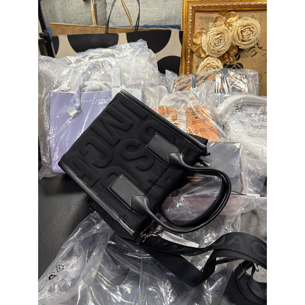 ORIG & IMPORTED MJ Standard Supply Neoprene Mini Tote Nylon Black Bag