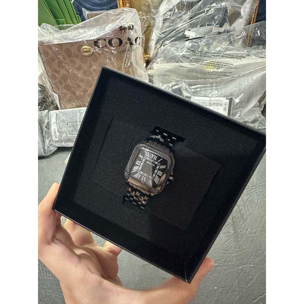 ORIG & IMPORTED Invicta Angel 50581 28mm Women's Square Watch Black
