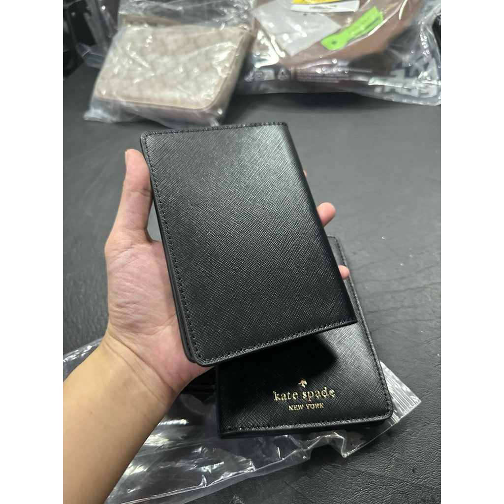 ORIOG & IMPORTED KS Staci Passport Holder Wallet in Black