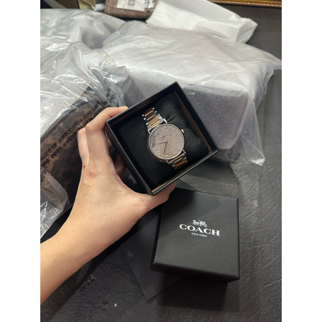 ORIG & IMPORTED CCH 14503522 Perry Women's Gold Dial Two-tone Bracelet Watch