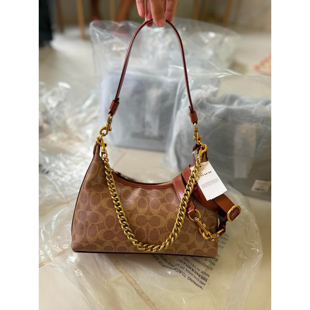 ORIG & IMPORTED CCH Retail Juliet Shoulder Brown Bag 25 In Tan Brown