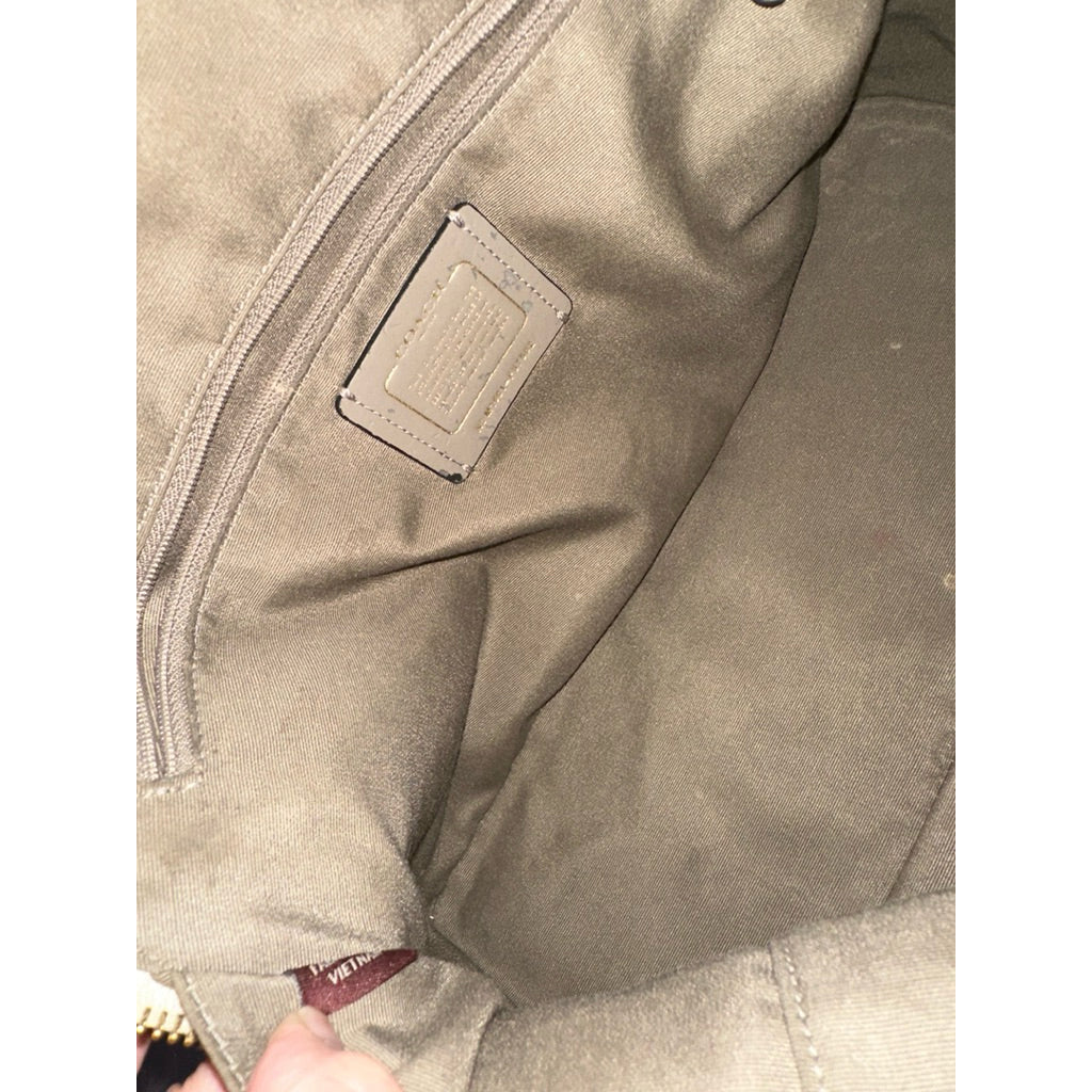 ORIG Preloved CCH Large Sierra Dome Satchel White Bag