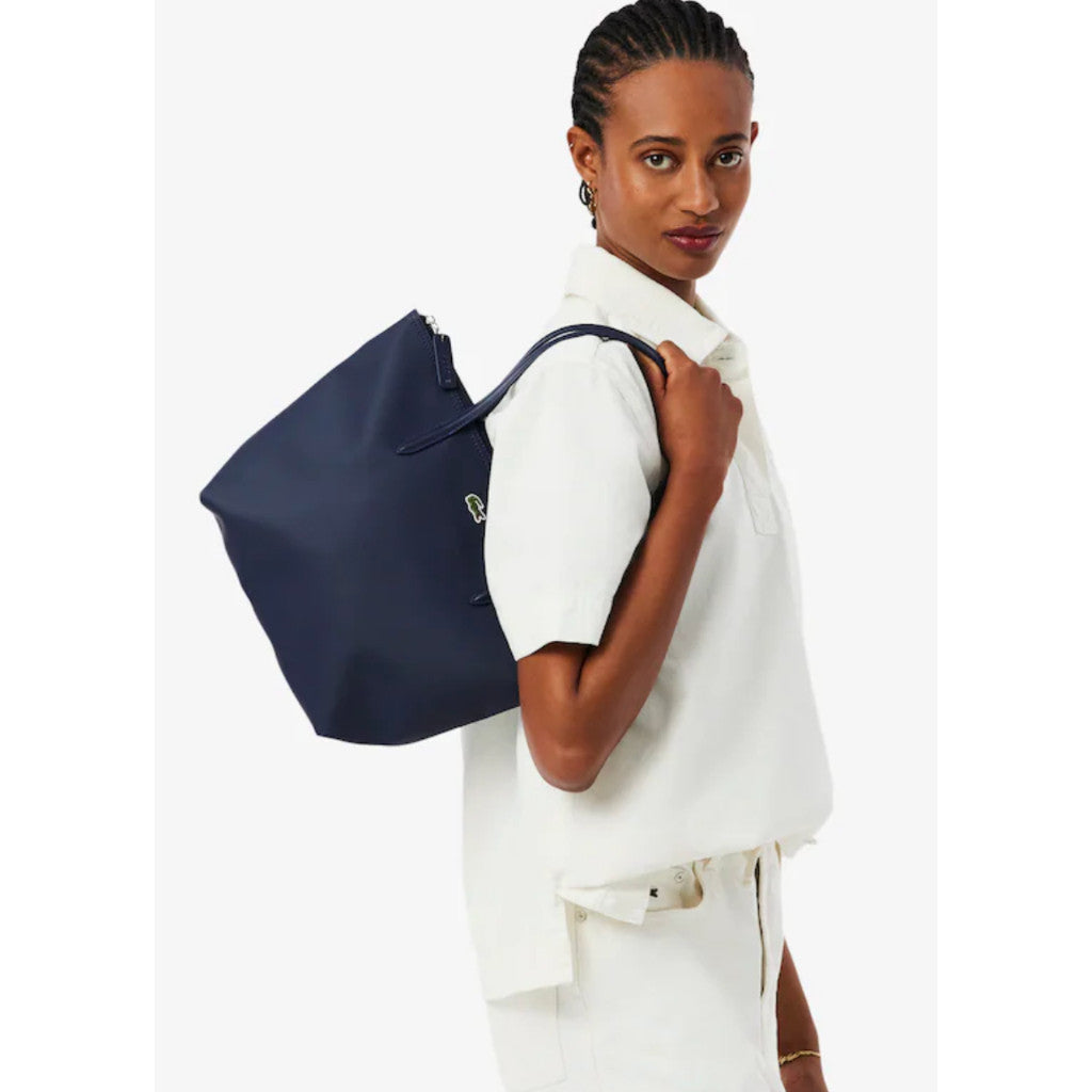 ORIG & IMPORTED Lacoste LCT L.12.12 Concept Tote Large and Small NAVY BLUE PENOMBRE BAG