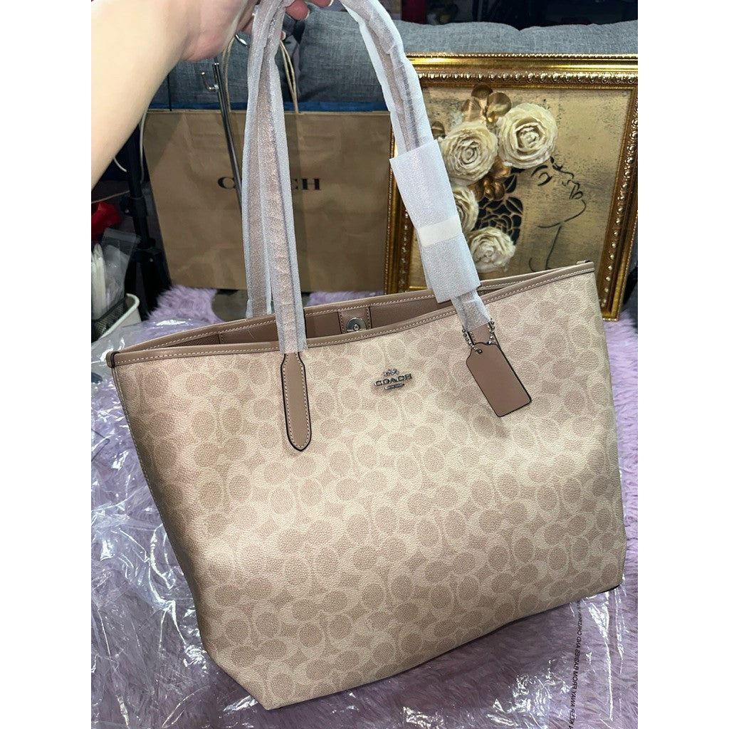 ORIG & IMPORTED CCH Large City Tote Bag In Sand/Taupe