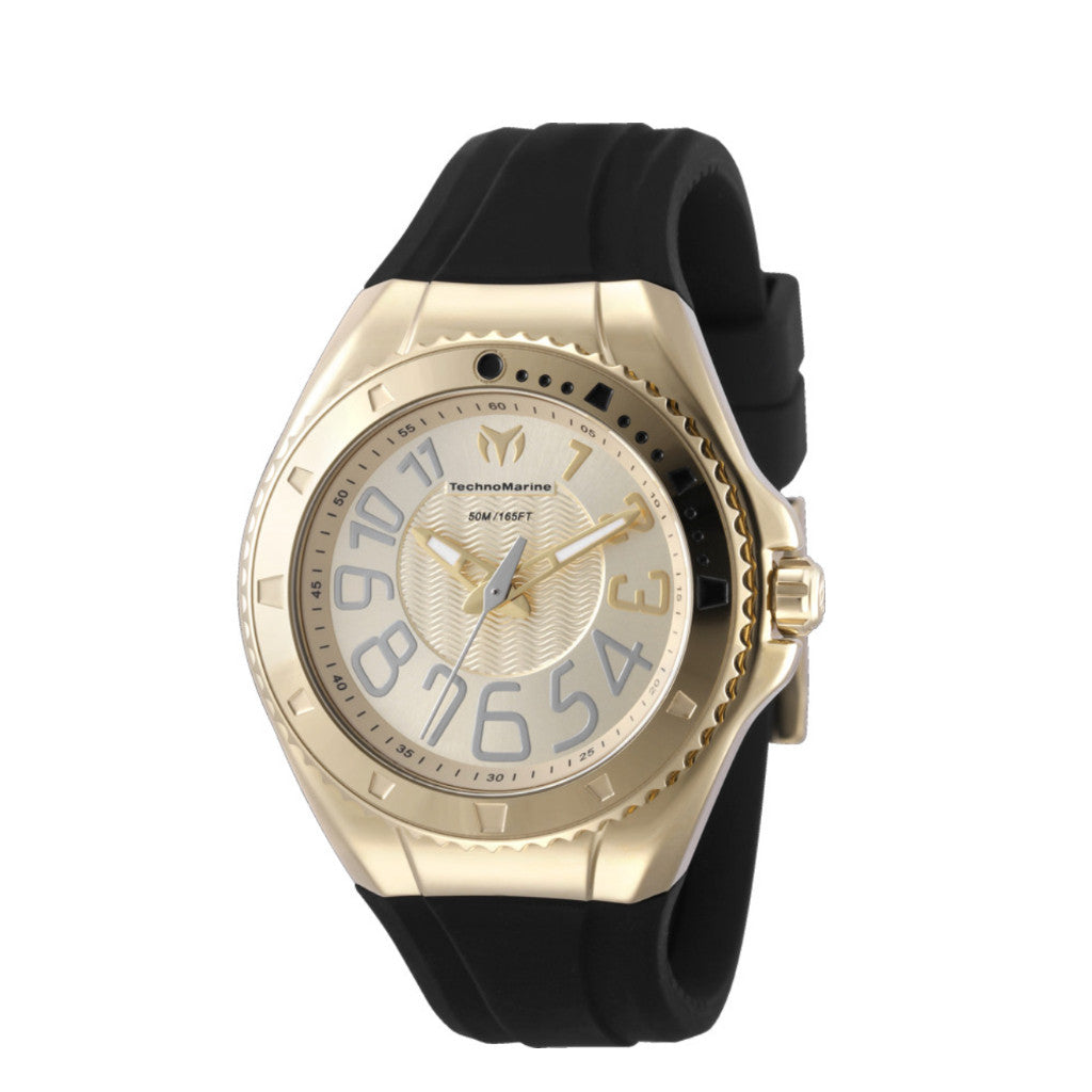 ORIG & IMPORTED Technomarine Lusso Mare 38mm TM-225050 Black Strap Lady's Watch