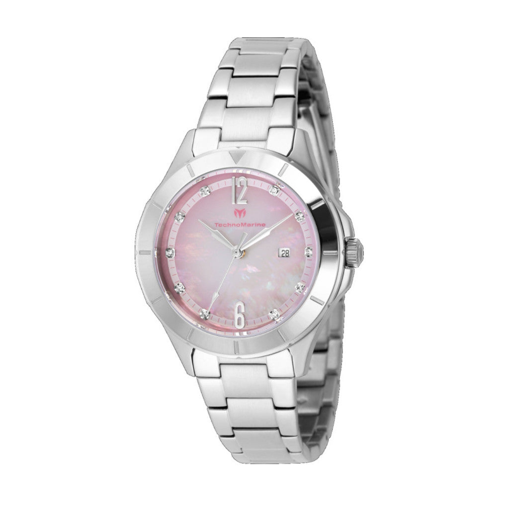 ORIG & IMPORTED Technomarine LUNA 33mm TM-826006 Silver Lady's Watch
