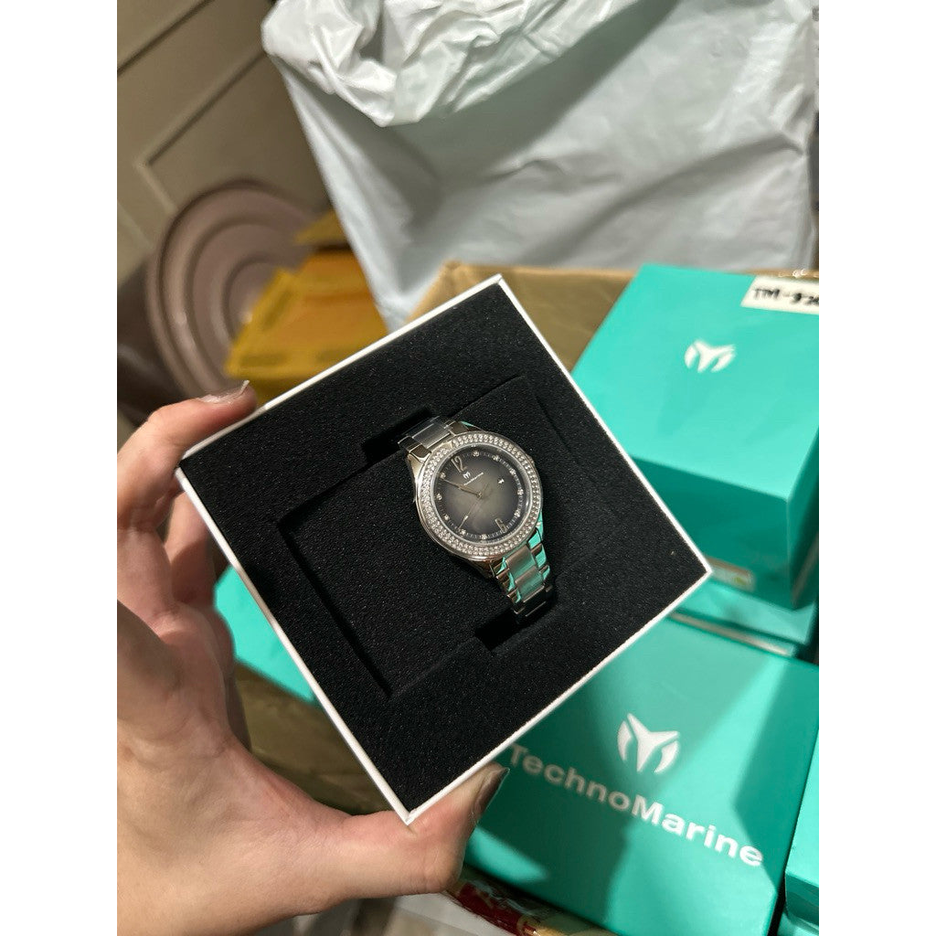 ORIG & IMPORTED Technomarine LUNA 33mm TM-826008 Silver Lady's Watch