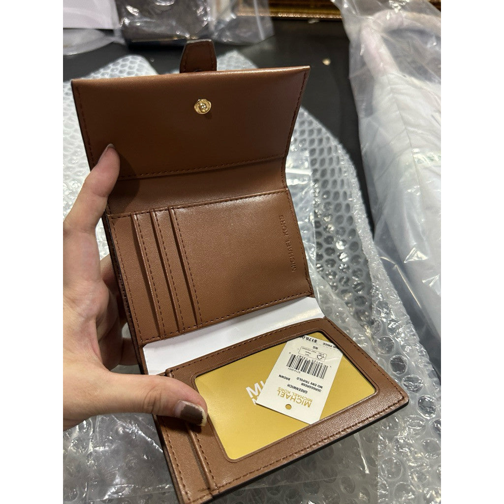 ORIG & IMPORTED MK Greenwich Medium Trifold Brown Wallet