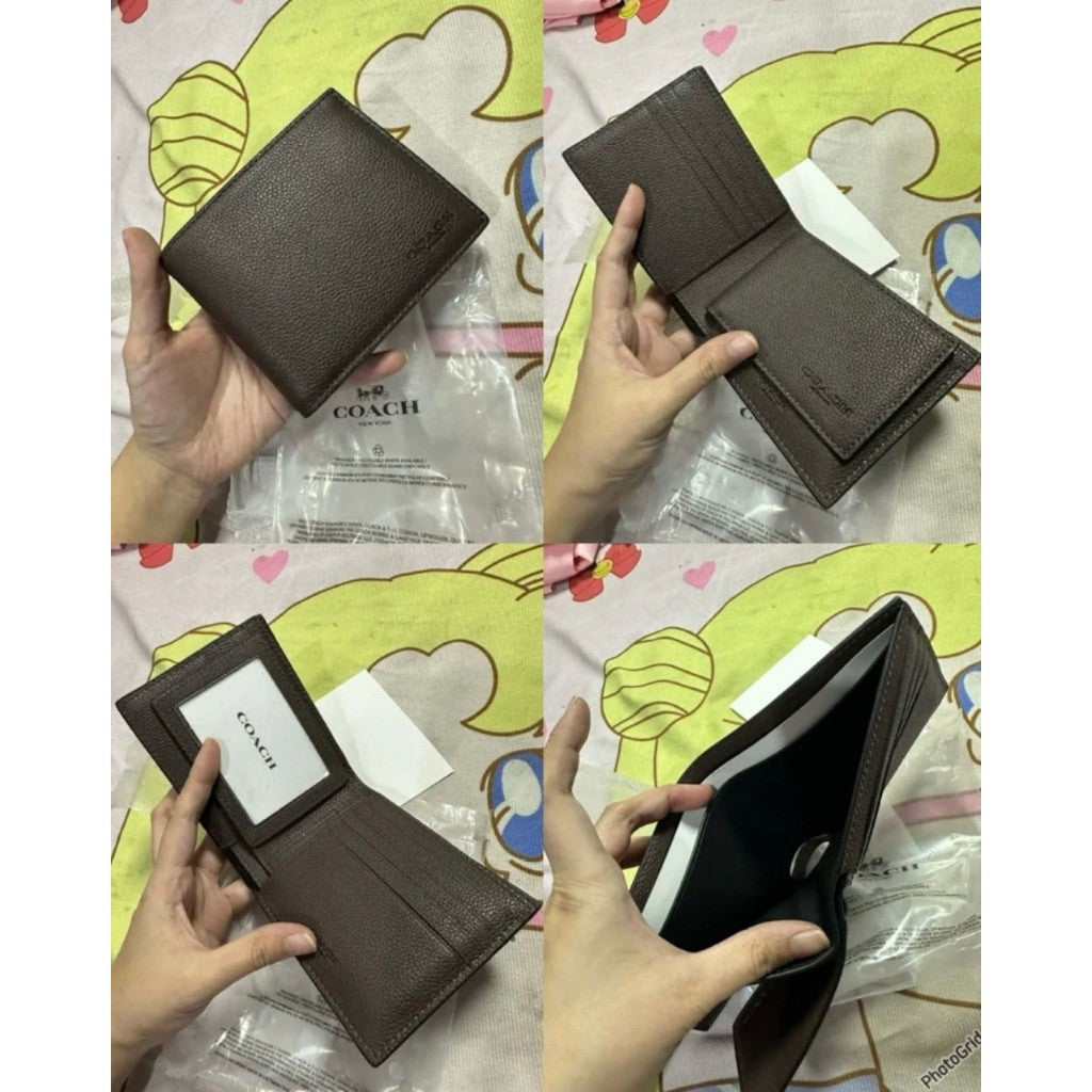 ORIG & IMPORTED CCH Men Compact Bifold Wallet Black/Brown