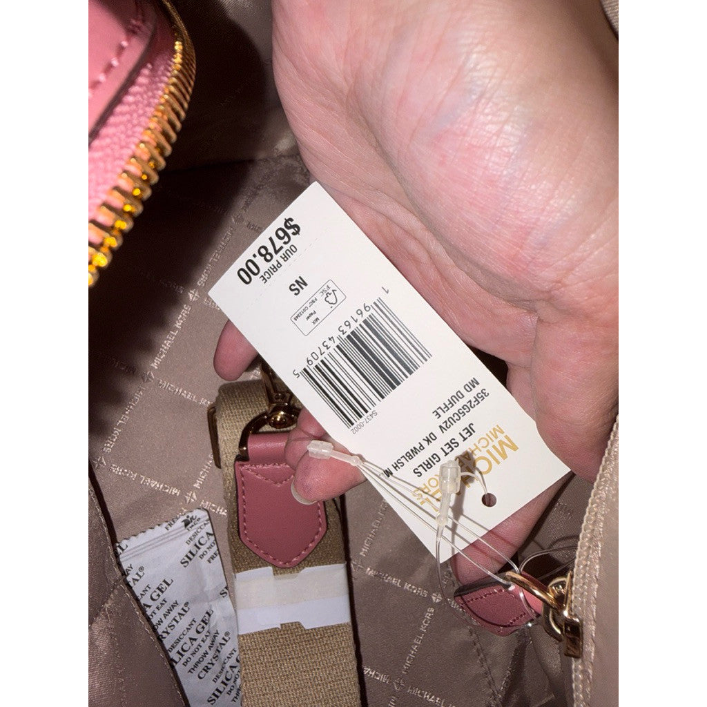 ORIG & IMPORTED MK Jet Set Medium Duffle Bag Powder Pink