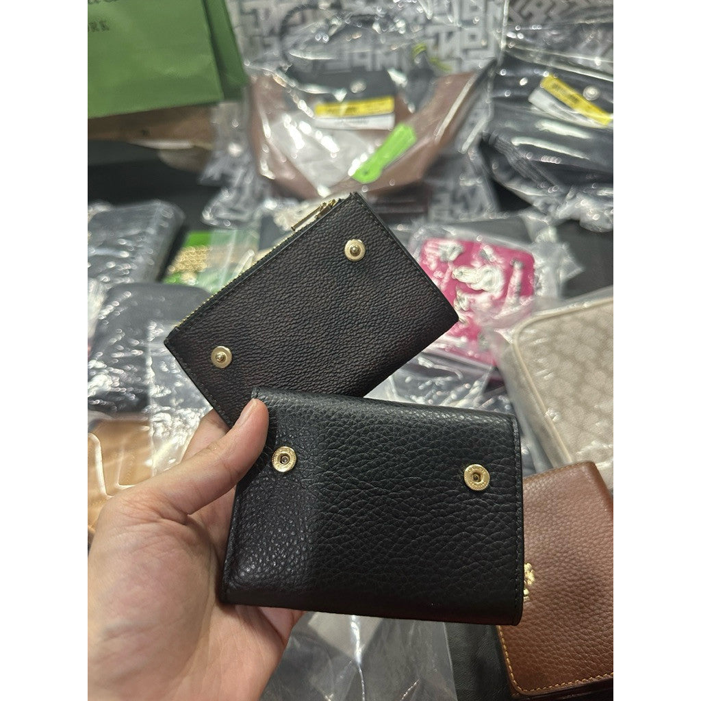 ORIG & IMPORTED CCH 2-in-1 Card Holder Detachable Essential Wallet Tan/Brown/Walnut