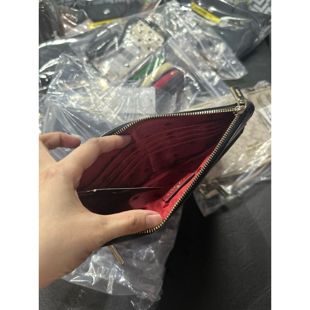 ORIG & IMPORTED KS Bunny Medium Wristlet Black Wallet