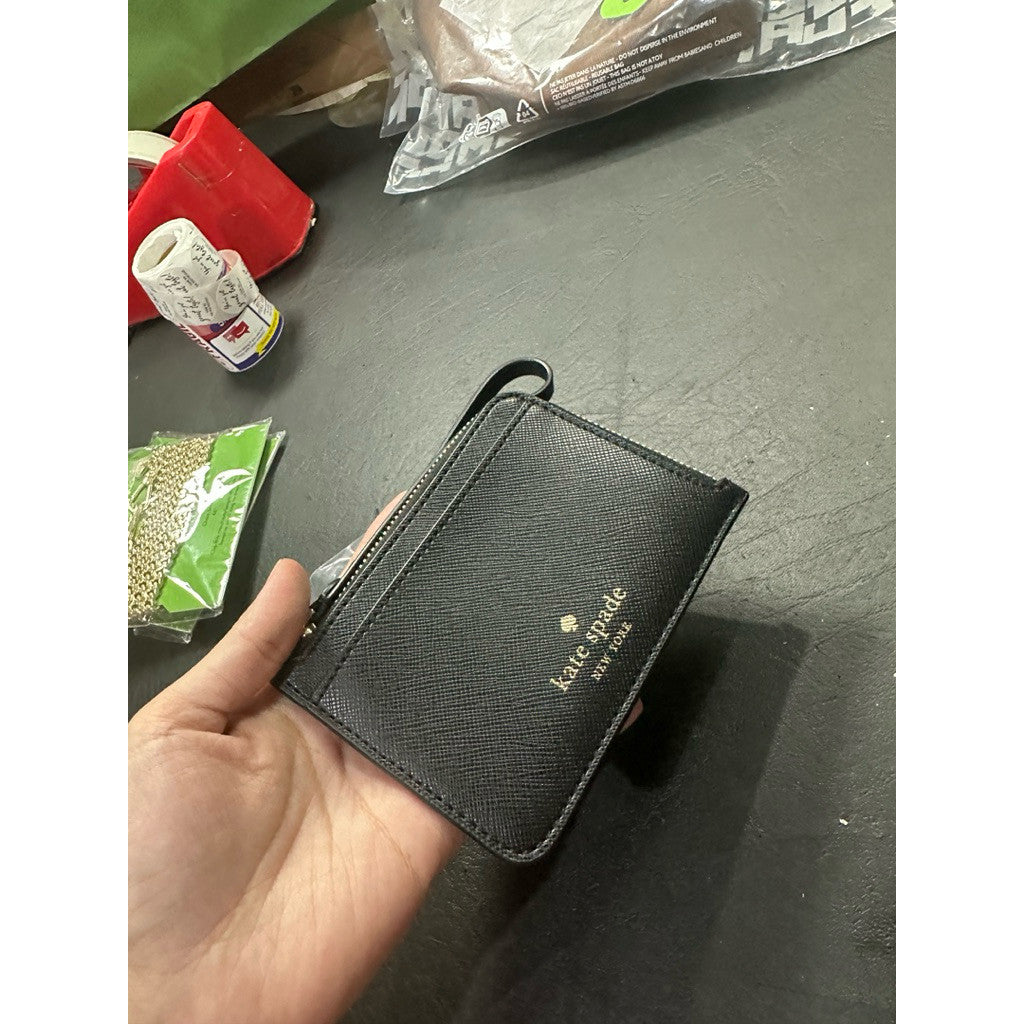 ORIG & IMPORTED KS Schuyler Small Card Holder Black Wallet