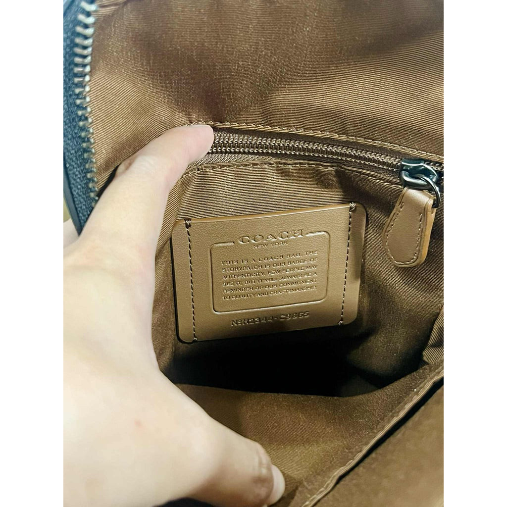 ORIG Preloved CCH Sullivan Pack Men Khaki Brown Men's Bag In Signature Canvas