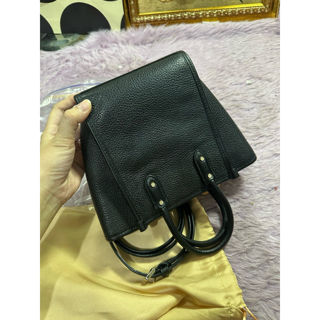 ORIG Preloved KS Ella Mini Tote Black Top Handle Bag