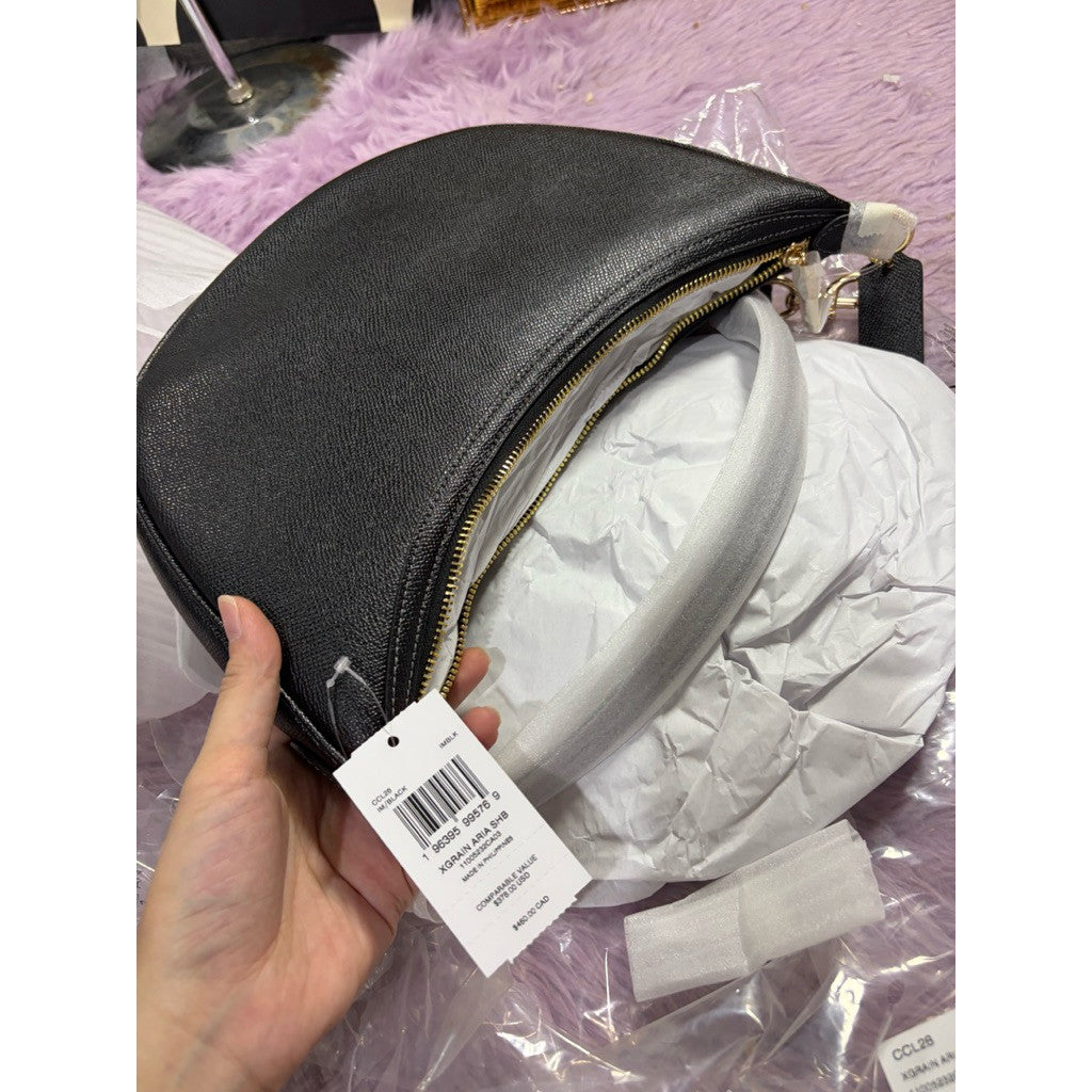 ORIG & IMPORTED Coach Aria Shoulder Hobo Bag Black