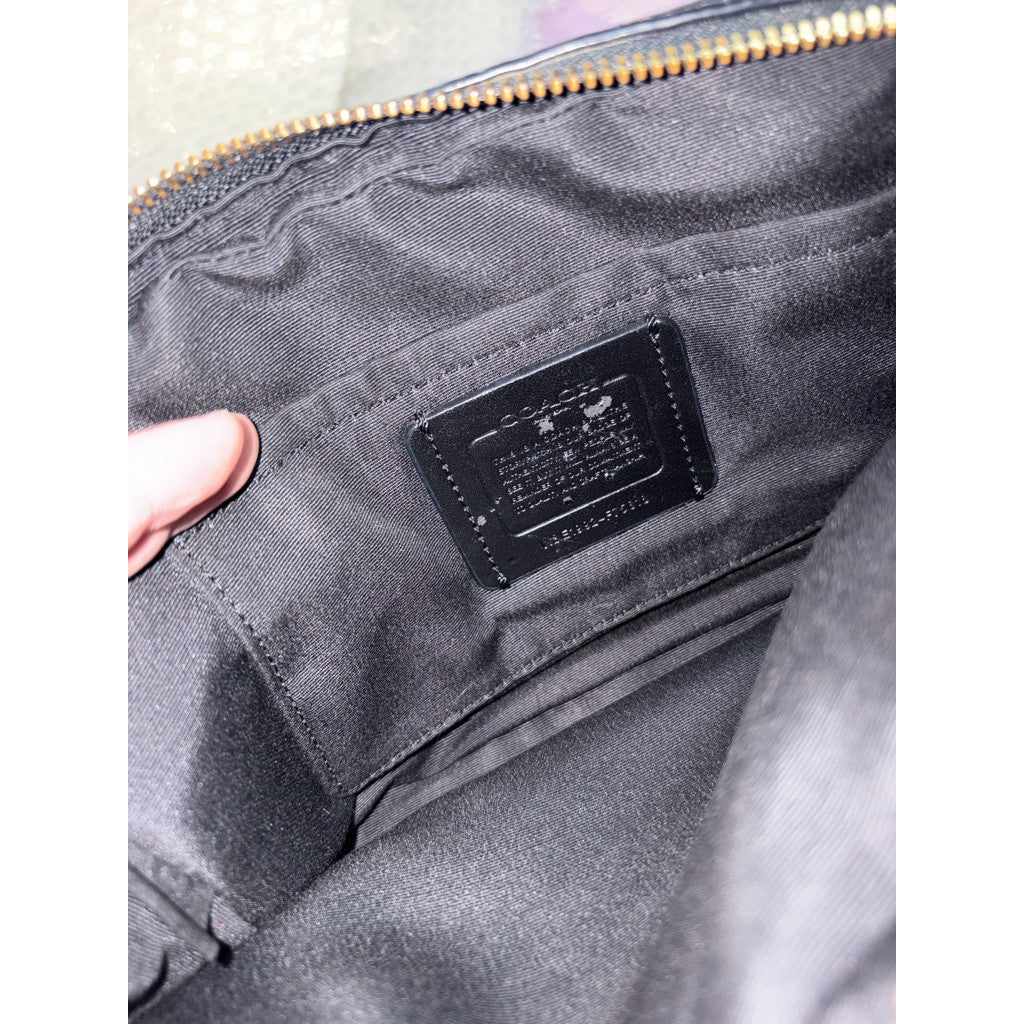 ORIG Preloved CCH Jes Crossbody Carriage Logo Black Camera Double Zip Bag