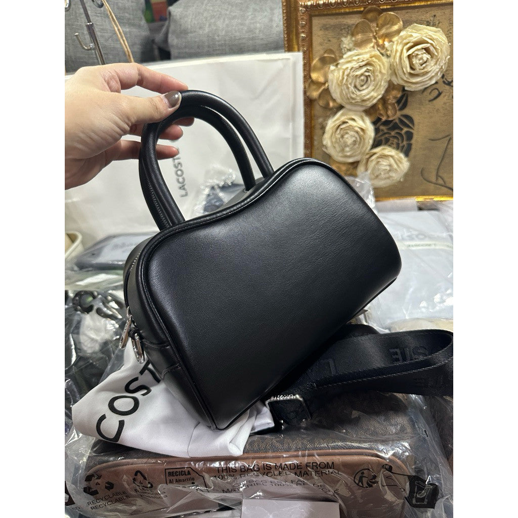 ORIG & IMPORTED LCT Lora Small Leather Top Handle Black Bag