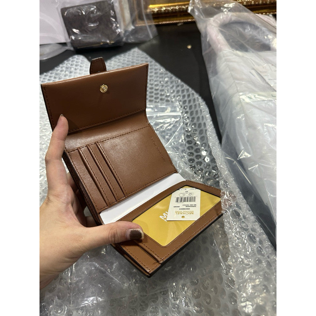 ORIG & IMPORTED MK Greenwich Medium Trifold Brown Wallet